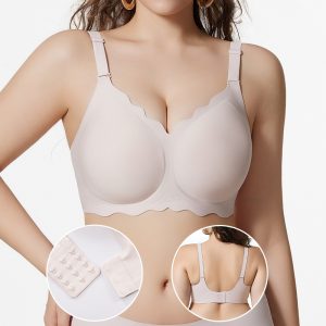 Invisible Comfort Bra: Wireless Push-Up for Women Plus Size